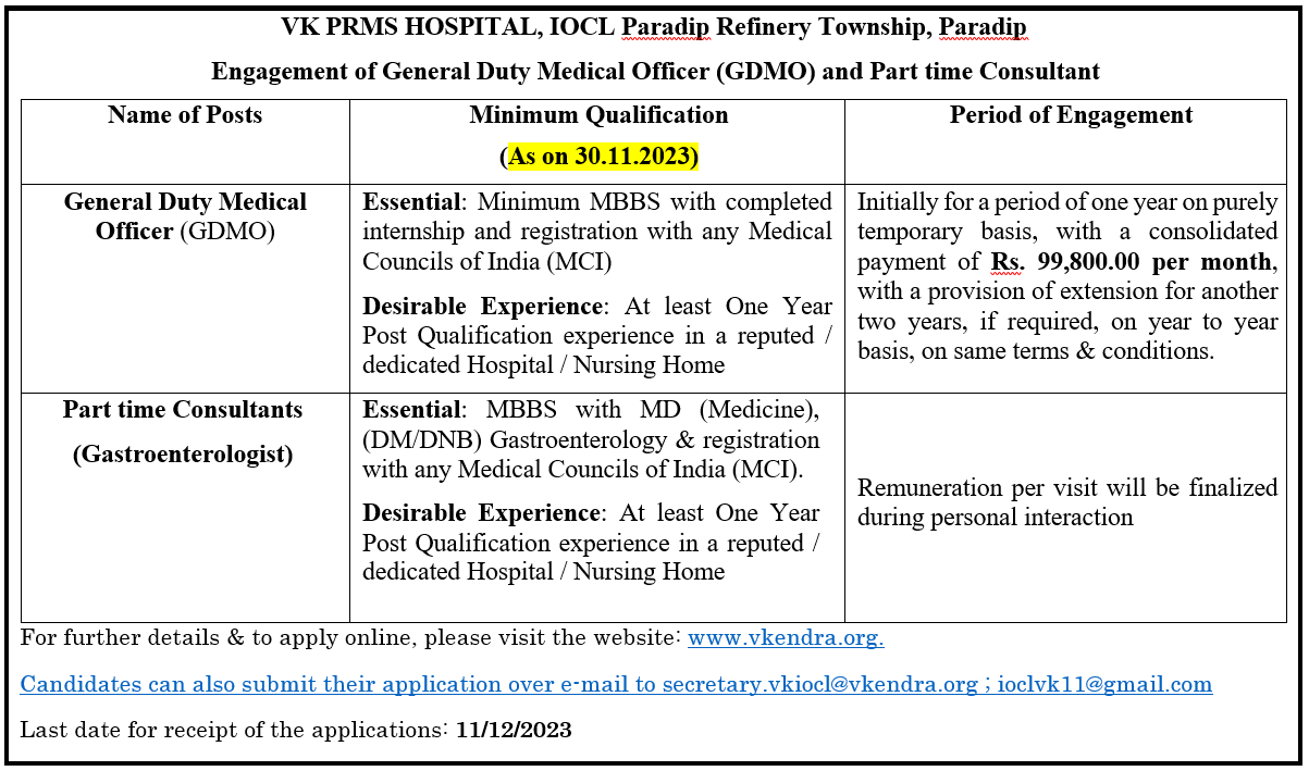 Doctors IOCL