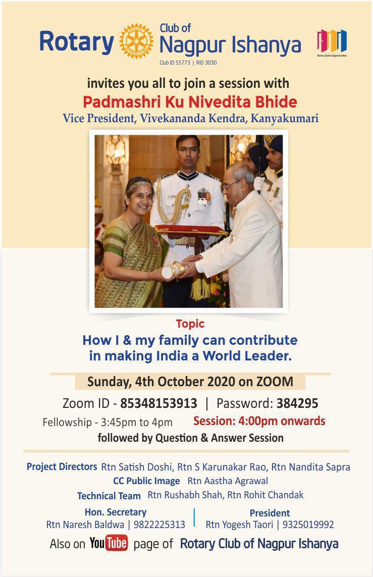 How I and My Family Can Contribute In Making India A World Leader - Nagpur
