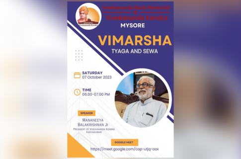 Vimarsha on Tyaga and Sewa