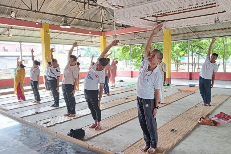 International Day of Yoga celebration at Imphal