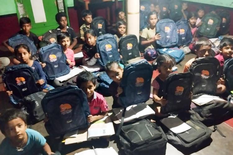 Free School Bag Distribution to Anandalaya Students at Karnataka