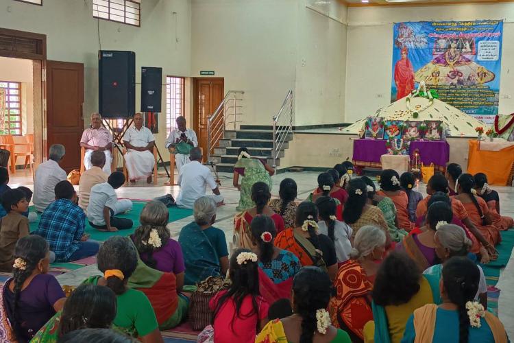 Grand Anna Puja on the occasion of Gita Jayanti at Kovilpatti