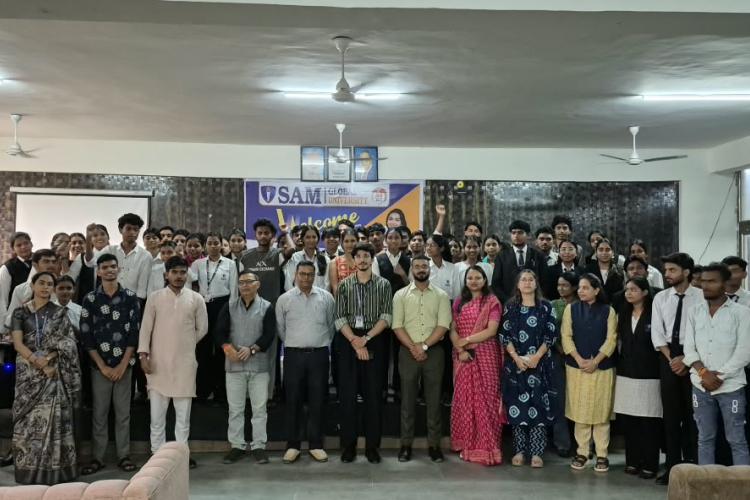 विश्व बंधुत्व दिवस कार्यक्रम का आयोजन सैम ग्लोबल यूनिवर्सिटी भोपाल द्वारा2