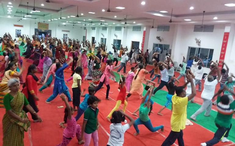 INTERNATIONAL YOGA DAY AT RAMESWARAM