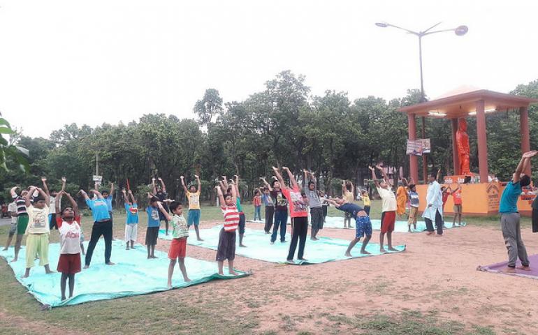 INTERNATIONAL YOGA DAY CELEBRATION AT PASCHIM BANGA PRANT