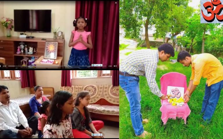 परिवारों में गुरुपूर्णिमा 