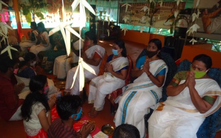 Mother's blessing children