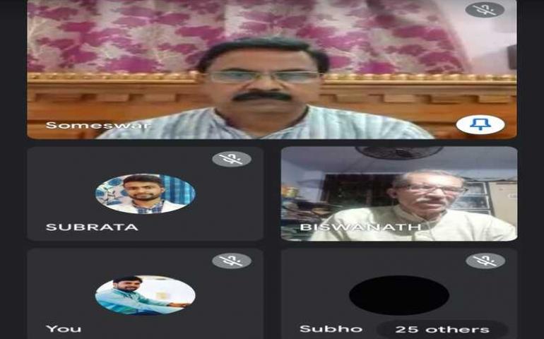 Shri Someswar Boral discussed Mananeeya Nivedita Didi's letter