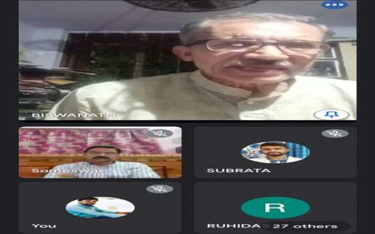 Shri Biswanath Chakraborty delivered his speech