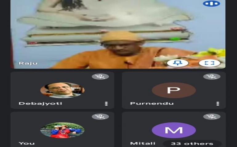 Swami Prabuddhananda Maharaj delivered his speech