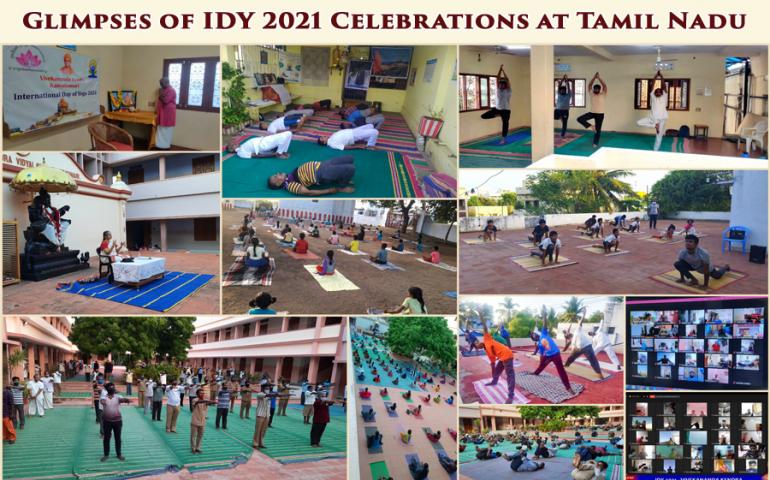 Glimpses of IDY Celebrations at Tamill Nadu