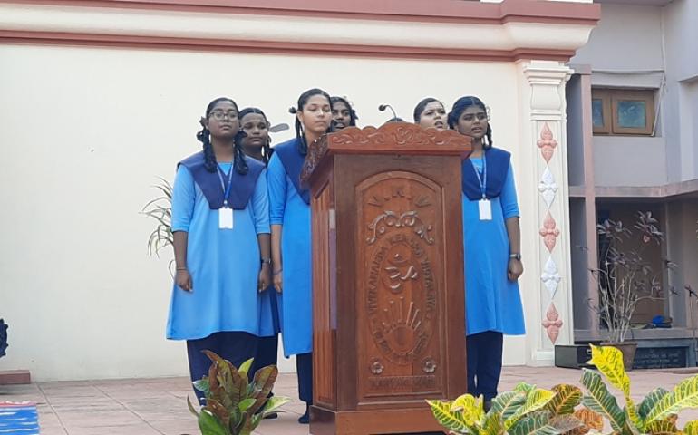 Song by students of VKV, Kanyakumari.