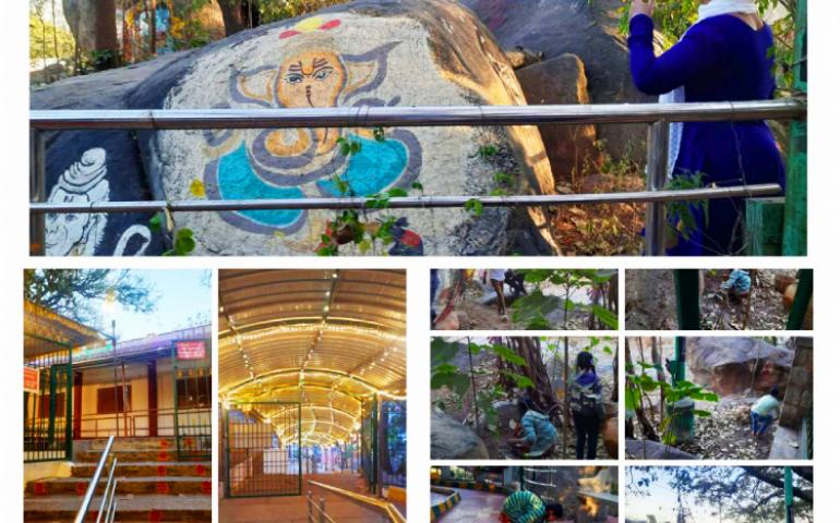Glimpses of Temple Cleaning activity at Hebbal