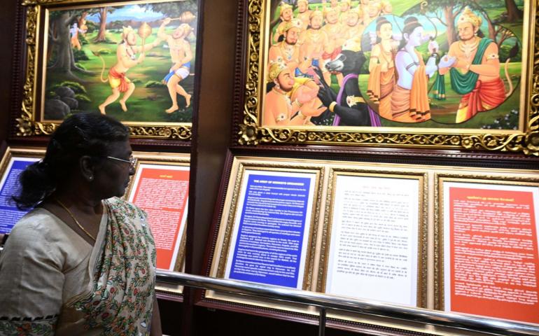 The Hon President of Bharat Draupati Murmu Ji visited the Vivekananda Rock Memorial