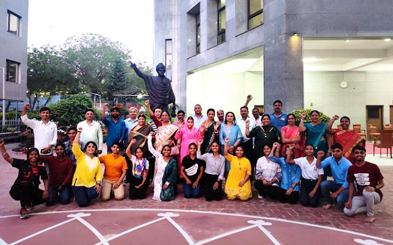 Participants of the Parivar Milan at Chanakya Center