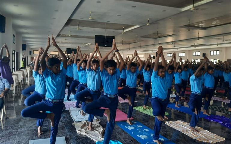 International Yoga Day 2023 - VKV Kanyakumari
