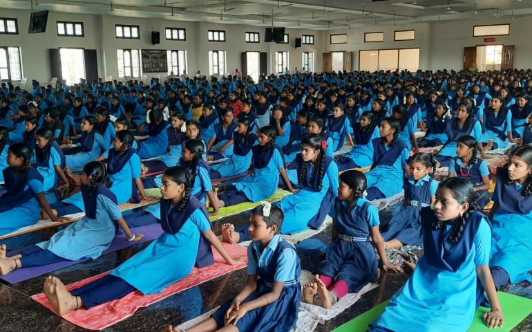 International Yoga Day 2023 - VKV Kanyakumari
