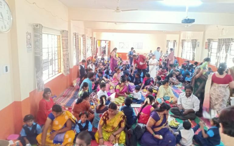 Vidyarambha Ceremony at VKV Kallubalu