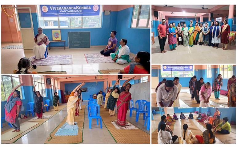 Glimpses from Yoga Satra at Thiruvananthapuram, July 2023