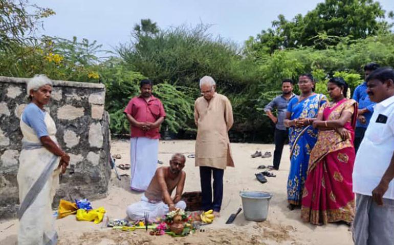 Bhoomi Puja for Simha Theertham Renovation at Rameswaram by VK-NARDEP