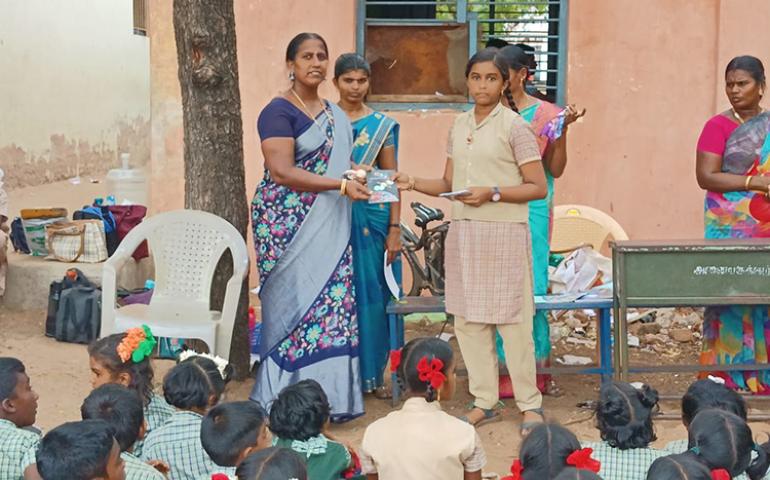 Prize distribution at Cultural Competitions at Ramanathapuram by VKRDP