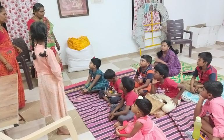 Story session in Samskarvarga at Thoothukudi, July 2023