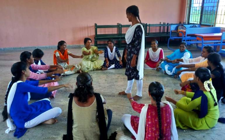 Game session at Personality Development Workshop at Virudhunagar
