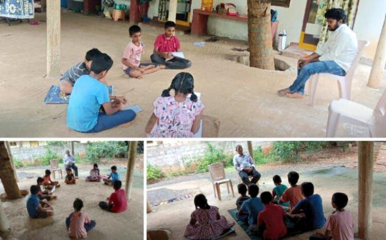 Glimpses from Samskarvarga at Anjaneya Nagar