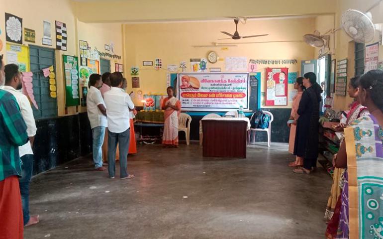Inauguration of Free Eye Check-up Camp at Raghunathapuram