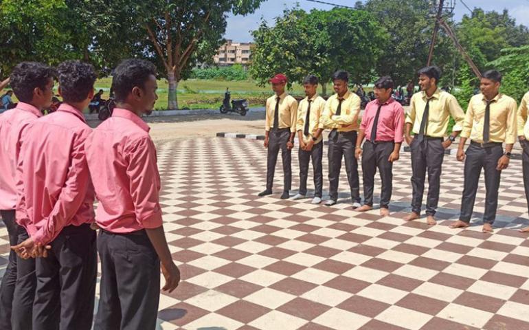 Game session in Leadership Development Workshop at Raghunathpali