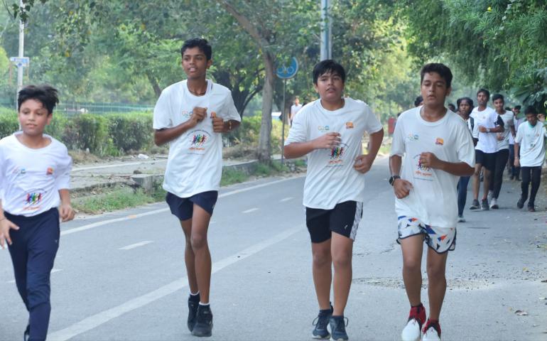 Run for Universal Brotherhood Day at Delhi