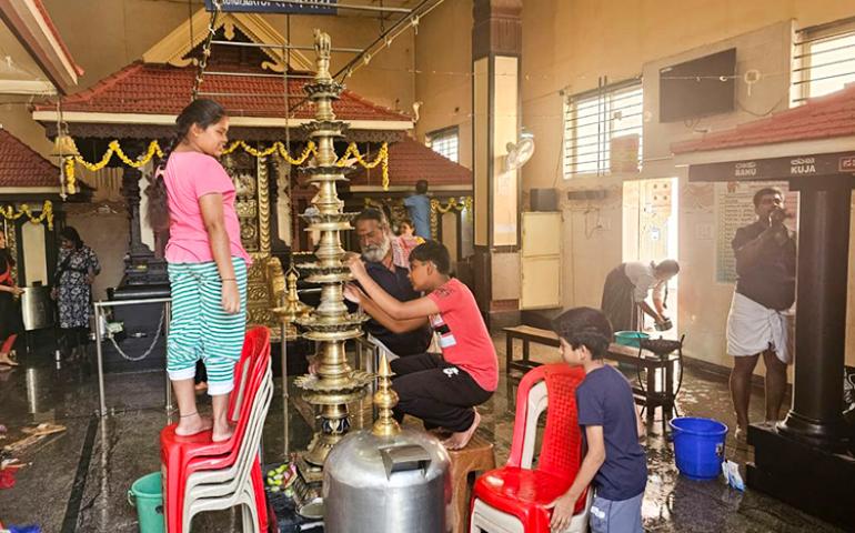 Temple Cleaning Seva Activity at Bengaluru