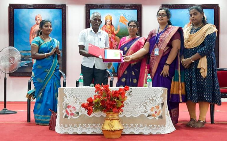 Magazine release during Children's Day Celebration at VKV Kanyakumari