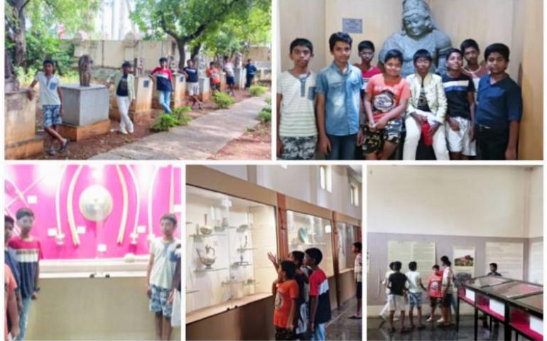 Kurnool Samskar Varga students visited Kurnool Museum