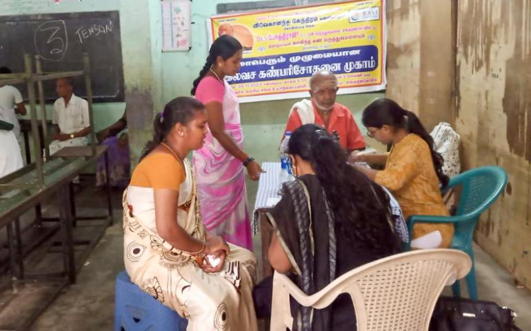 Free Eye Check-up Camp at Sankarankovil