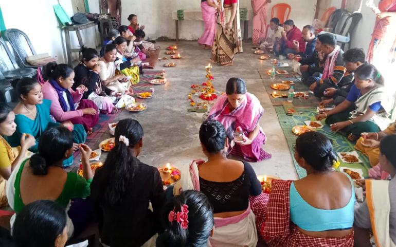 Deepa Puja at Anandalayas in Amarpur