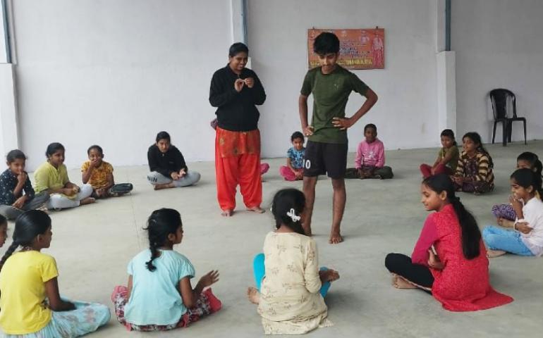 Game session in Samskar Varga at Hanumanalu
