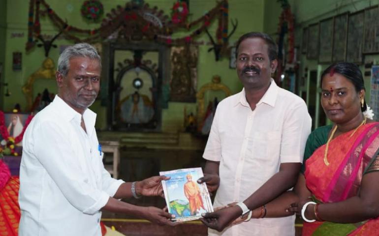 Felicitation during Grand Anna Puja at Paramakudi