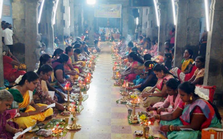 1008 Thiruvilakku Puja at Tenkasi