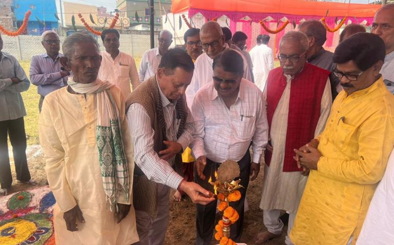 प्रकल्प भवन का भूमि पूजन - बिहार झारखण्ड प्रान्त