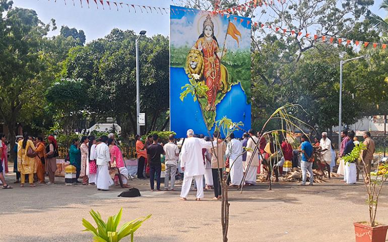 Pongal Celebrations at Vivekananda Kendra Headquarters
