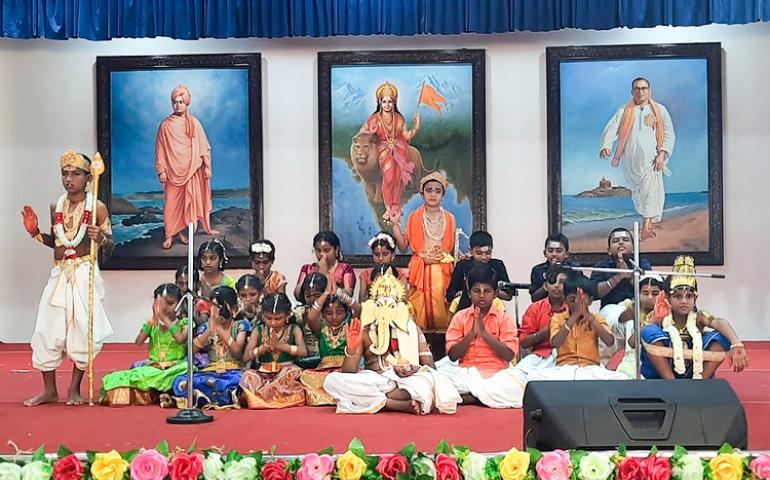 Cultural programmes during Annual Day at VKV Kanyakumari