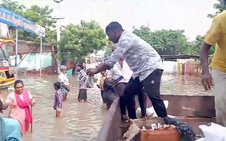 Flood Relief Work in Thoothukudi – 21-12-2023