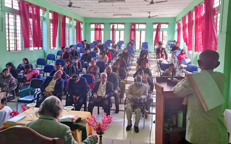 Participants of Vimarsha series on Swami Vivekananda at Imphal