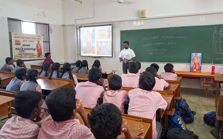 Samarth Bharat Parva at TVS school in Madurai