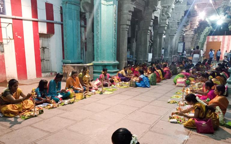 Participants of Thiruvilakku Puja