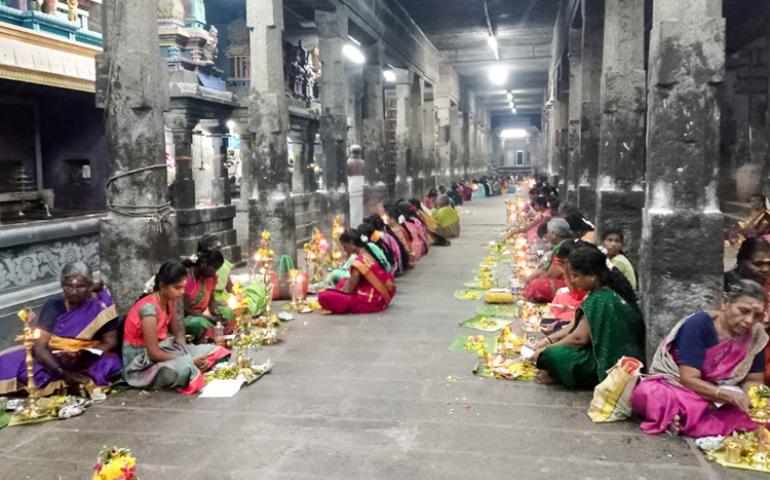 Participants of Thiruvilakku Puja
