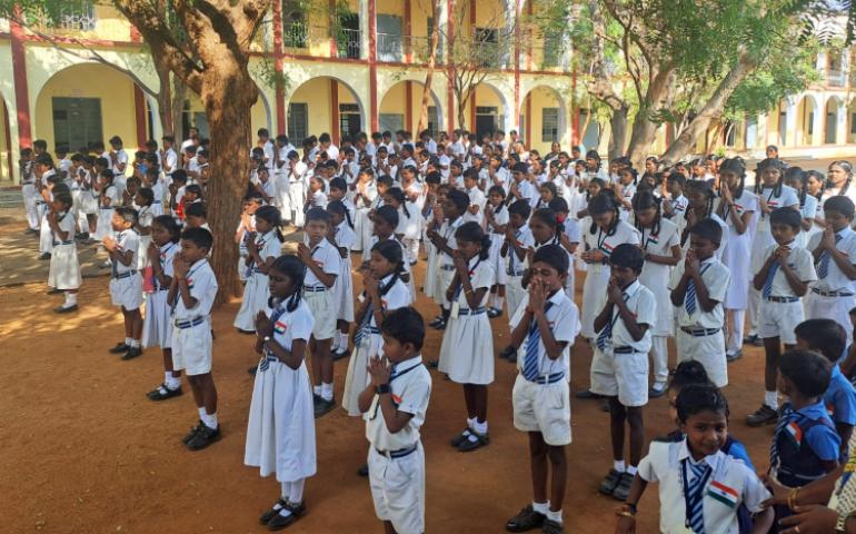 Participants of Republic Day Celebration at VKV Vallioor