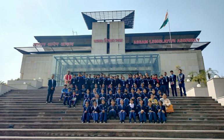 VKV Suklai students during educational excursion