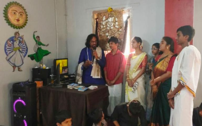 Shivalinga prepared for Maha Shivaratri Celebration at R.T. Nagar